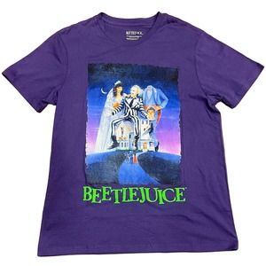 NWOT BeetleJuice T-Shirt Purple Size Small